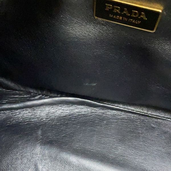 プラダ ハンドバッグ ガレリア スモール スタッズ サフィアーノレザー 1BA896 PRADA 2way 黒