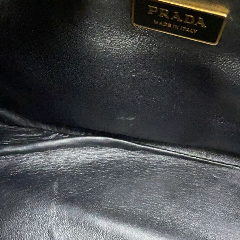 プラダ ハンドバッグ ガレリア スモール スタッズ サフィアーノレザー 1BA896 PRADA 2way 黒