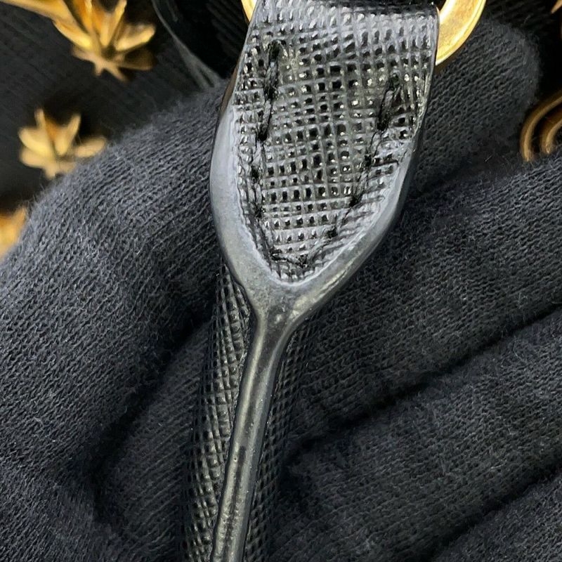 プラダ ハンドバッグ ガレリア スモール スタッズ サフィアーノレザー 1BA896 PRADA 2way 黒