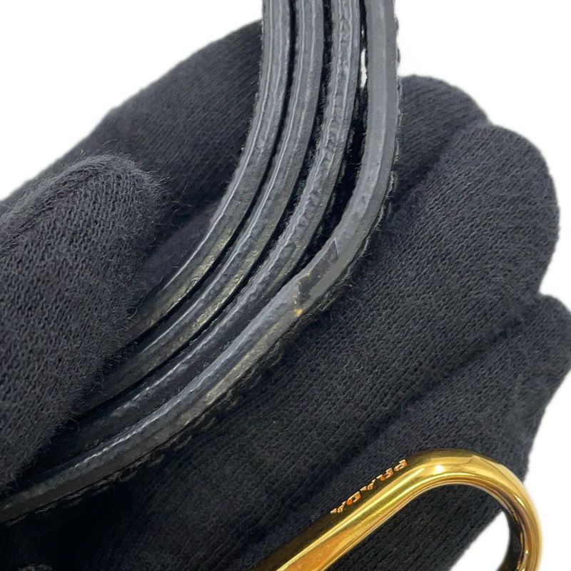 プラダ ハンドバッグ ガレリア スモール スタッズ サフィアーノレザー 1BA896 PRADA 2way 黒