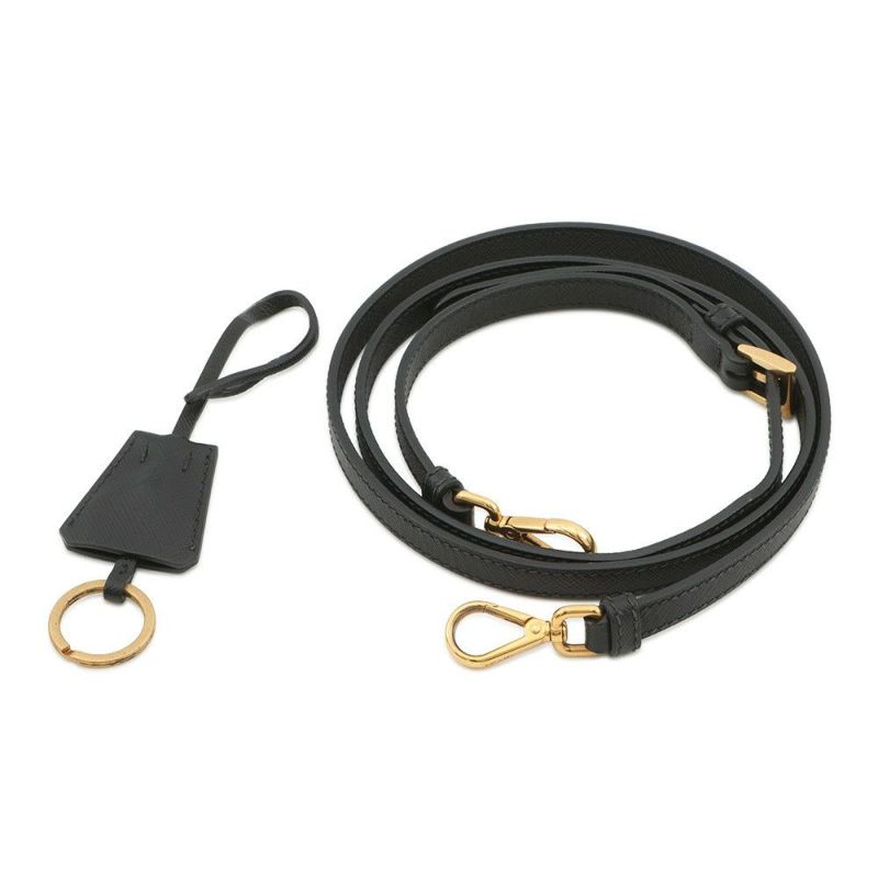 プラダ ハンドバッグ ガレリア スモール スタッズ サフィアーノレザー 1BA896 PRADA 2way 黒