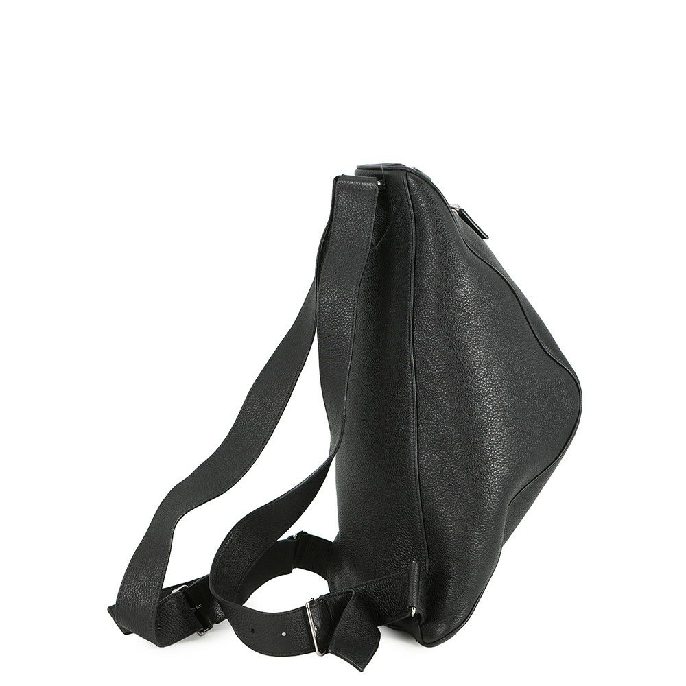 プラダ リュック ヴィッテロダイノ トライアングル バックパック レザー 2VZ099 PRADA バッグ リュックサック 黒