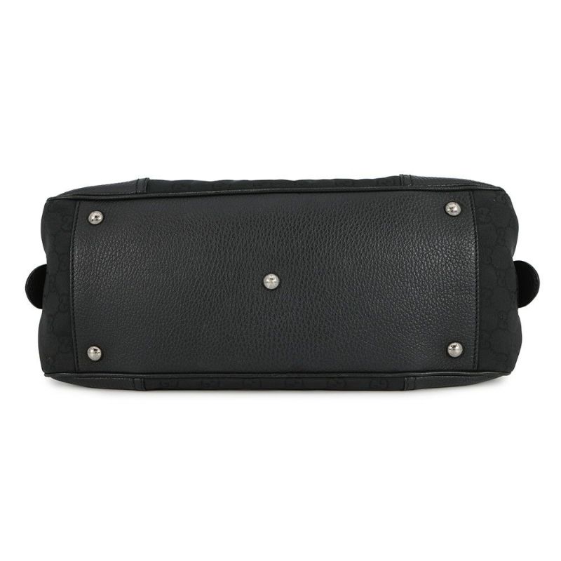 グッチ ハンドバッグ シェリーライン GGナイロン/レザー 772053 GUCCI 黒 アウトレット品