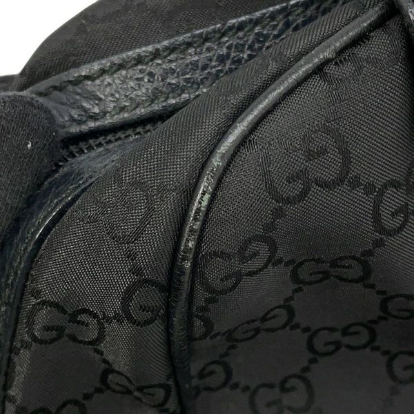 グッチ ハンドバッグ シェリーライン GGナイロン/レザー 772053 GUCCI 黒 アウトレット品