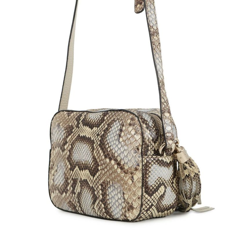 グッチ ショルダーバッグ ソーホー ディスコバッグ パイソン 308364 GUCCI フリンジ タッセル インターロッキングG