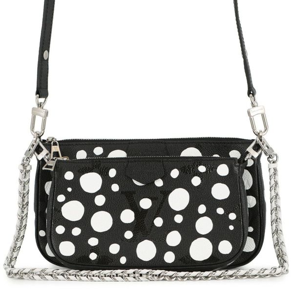 ルイヴィトン ショルダーバッグ モノグラム・アンプラント/インフィニティ ドット LV×YK ミュルティ・ポシェット・アクセソワール M46410