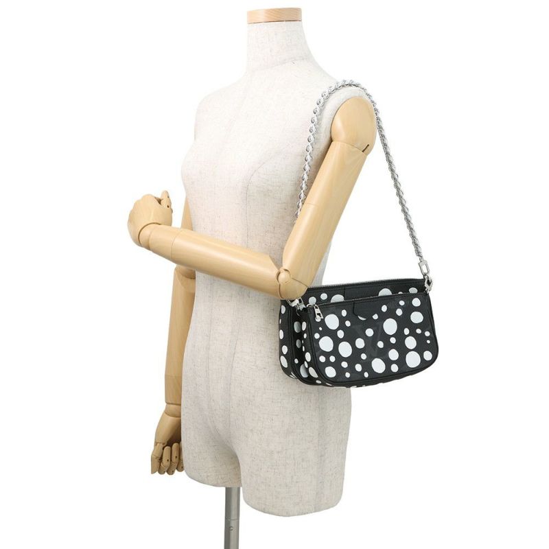 ルイヴィトン ショルダーバッグ モノグラム・アンプラント/インフィニティ ドット LV×YK ミュルティ・ポシェット・アクセソワール M46410