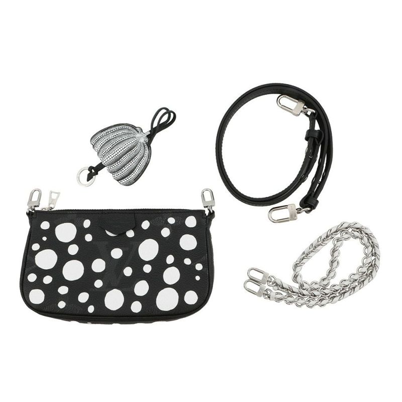 ルイヴィトン ショルダーバッグ モノグラム・アンプラント/インフィニティ ドット LV×YK ミュルティ・ポシェット・アクセソワール M46410