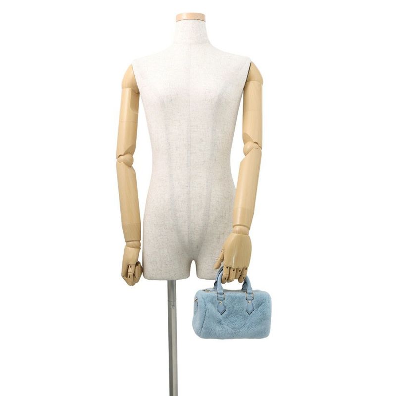 ルイヴィトン ハンドバッグ ミンクファー/レザー ナノ・スピーディ M11399 LOUIS VUITTON ヴィトン 2way ショルダーバッグ