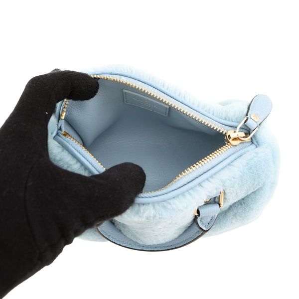 ルイヴィトン ハンドバッグ ミンクファー/レザー ナノ・スピーディ M11399 LOUIS VUITTON ヴィトン 2way ショルダーバッグ