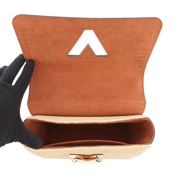 ルイヴィトン ハンドバッグ レザー/ラフィア ツイスト MM M57648 LOUIS VUITTON ヴィトン 2way ショルダー セール品