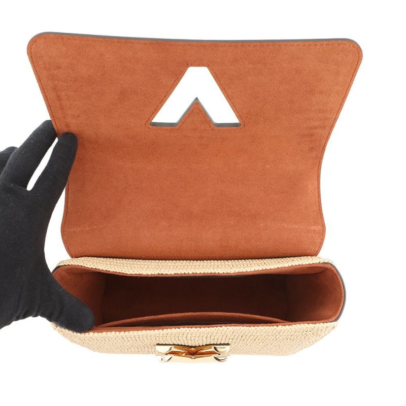 ルイヴィトン ハンドバッグ レザー/ラフィア ツイスト MM M57648 LOUIS VUITTON ヴィトン 2way ショルダー セール品