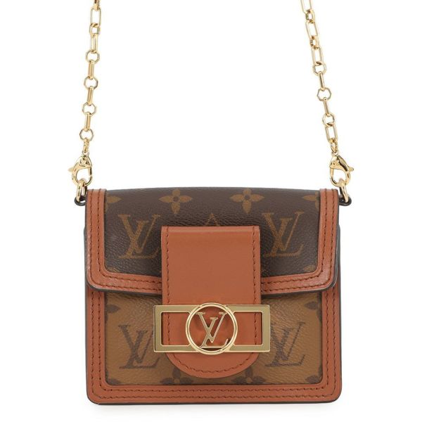 ルイヴィトン ショルダーバッグ モノグラム・リバース ピコ・ドーフィーヌ M82749 ヴィトン バッグ 3way ハンドバッグ 黒 ブラック