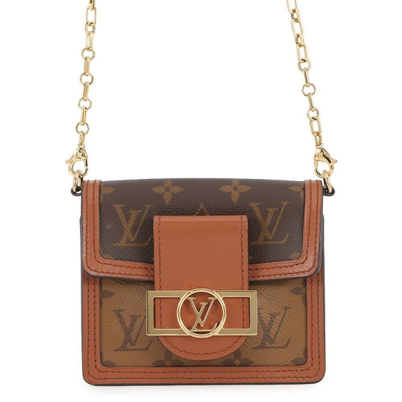 ルイヴィトン ショルダーバッグ モノグラム・リバース ピコ・ドーフィーヌ M82749 ヴィトン バッグ 3way ハンドバッグ 黒 ブラック