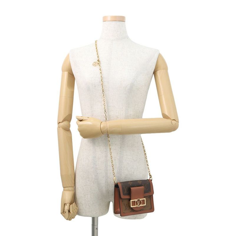 ルイヴィトン ショルダーバッグ モノグラム・リバース ピコ・ドーフィーヌ M82749 ヴィトン バッグ 3way ハンドバッグ 黒 ブラック