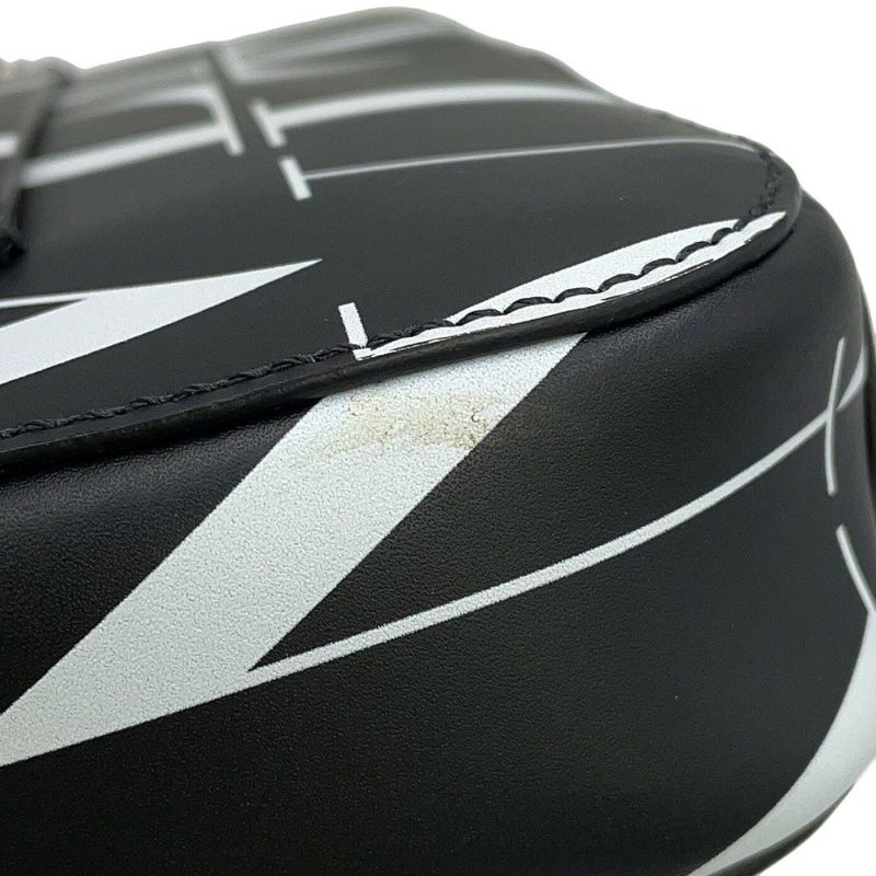 ヴァレンティノ・ガラヴァーニ ショルダーバッグ VLTNロゴ VALENTINO 2wayボディバッグ 黒