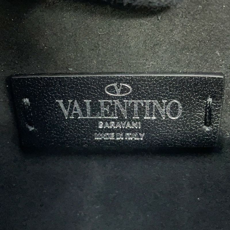 ヴァレンティノ・ガラヴァーニ ショルダーバッグ VLTNロゴ VALENTINO 2wayボディバッグ 黒