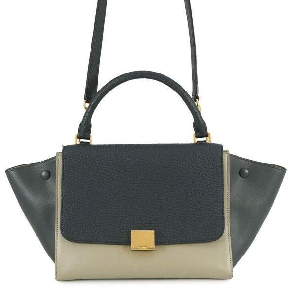 セリーヌ ハンドバッグ トラペーズ スモール レザー 174683 CELINE 2way