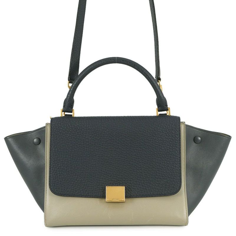 セリーヌ ハンドバッグ トラペーズ スモール レザー 174683 CELINE 2way