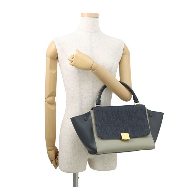 セリーヌ ハンドバッグ トラペーズ スモール レザー 174683 CELINE 2way