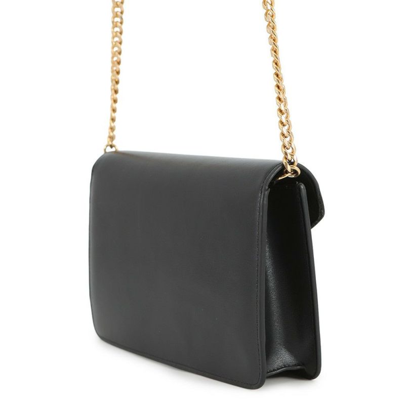 セリーヌ チェーンウォレット トリオンフ マーゴ シャイニーカーフレザー 10L033DPV CELINE 財布 黒