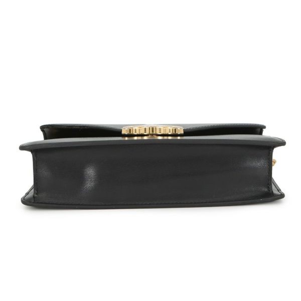 セリーヌ チェーンウォレット トリオンフ マーゴ シャイニーカーフレザー 10L033DPV CELINE 財布 黒