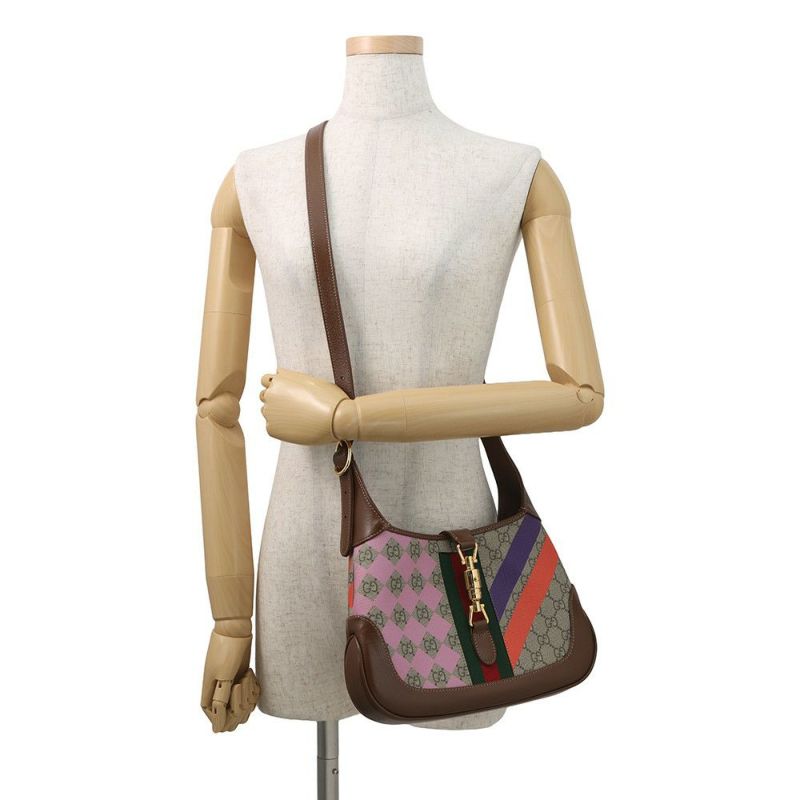グッチ ショルダーバッグ ジャッキー 1961 GGスプリーム ジオメトリックプリント スモール 636706 GUCCI