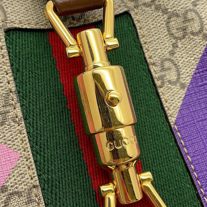 グッチ ショルダーバッグ ジャッキー 1961 GGスプリーム ジオメトリックプリント スモール 636706 GUCCI