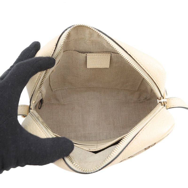 グッチ ショルダーバッグ GGキャンバス/レザー 449413 GUCCI アウトレット品