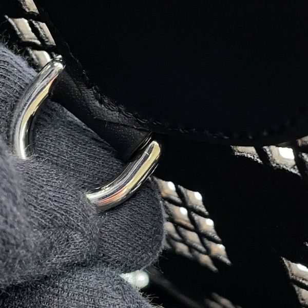 グッチ トートバッグ カットアウトモチーフ ミディアム GG レザー 772229 GUCCI ポーチ付き 黒