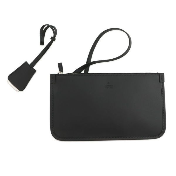 グッチ トートバッグ カットアウトモチーフ ミディアム GG レザー 772229 GUCCI ポーチ付き 黒