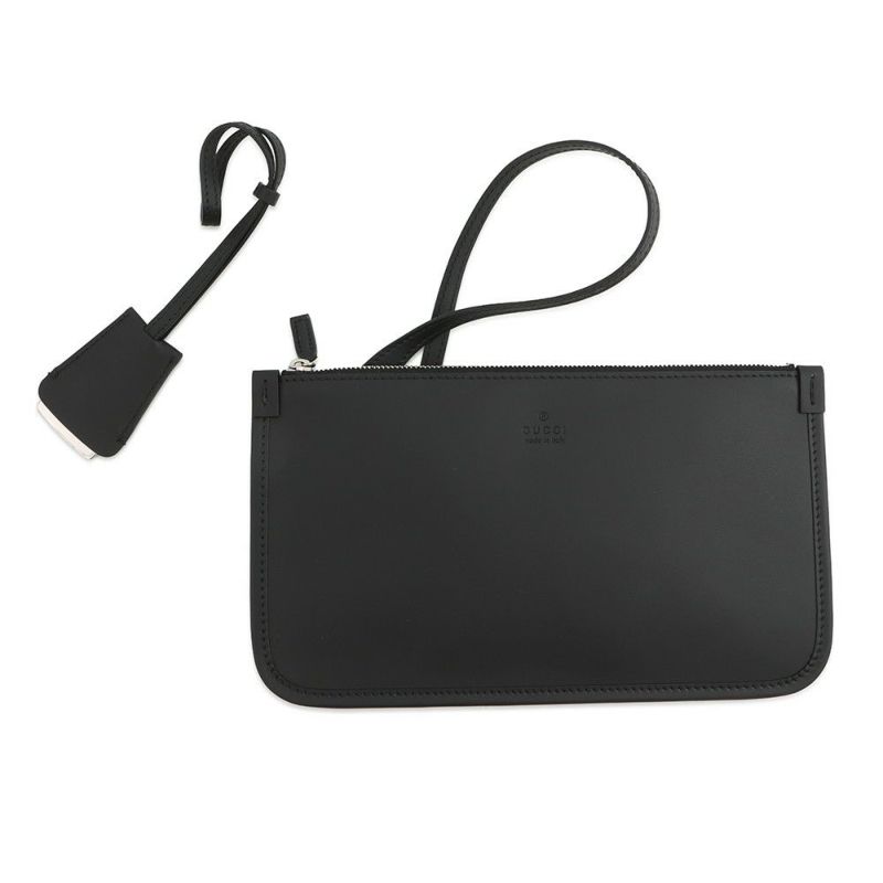 グッチ トートバッグ カットアウトモチーフ ミディアム GG レザー 772229 GUCCI ポーチ付き 黒