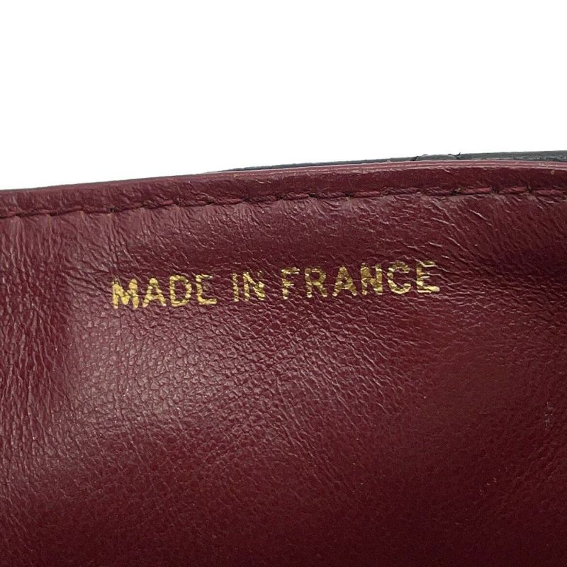 シャネル チェーンショルダーバッグ マトラッセ ココマーク フルフラップ ラムスキン A02500 CHANEL 黒