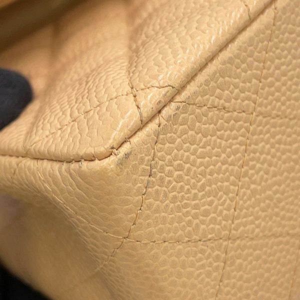 シャネル チェーンショルダーバッグ マトラッセ25 ココマーク ダブルチェーン キャビアスキン A01112 CHANEL