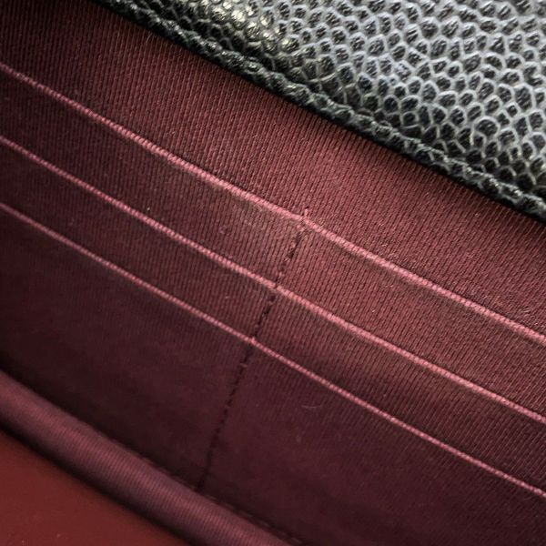 シャネル チェーンウォレット マトラッセ ココマーク キャビアスキン AP0250 CHANEL 財布 黒