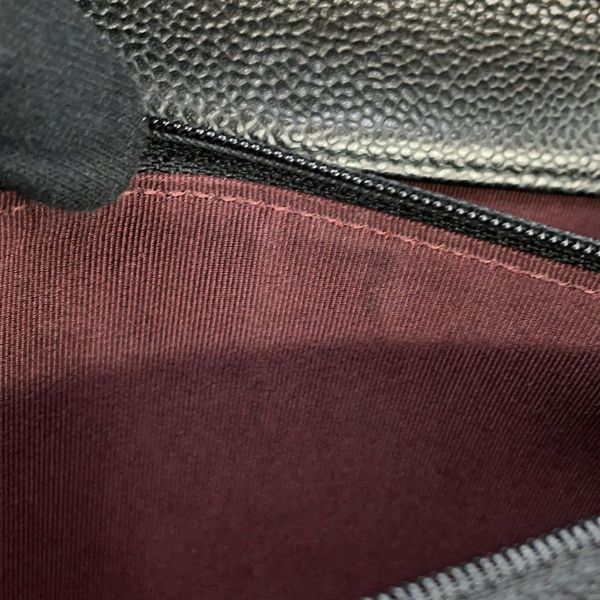 シャネル チェーンウォレット マトラッセ ココマーク キャビアスキン AP0250 CHANEL 財布 黒