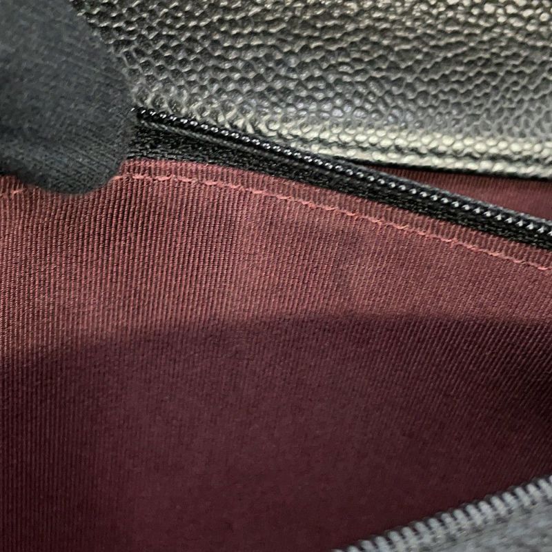 シャネル チェーンウォレット マトラッセ ココマーク キャビアスキン AP0250 CHANEL 財布 黒