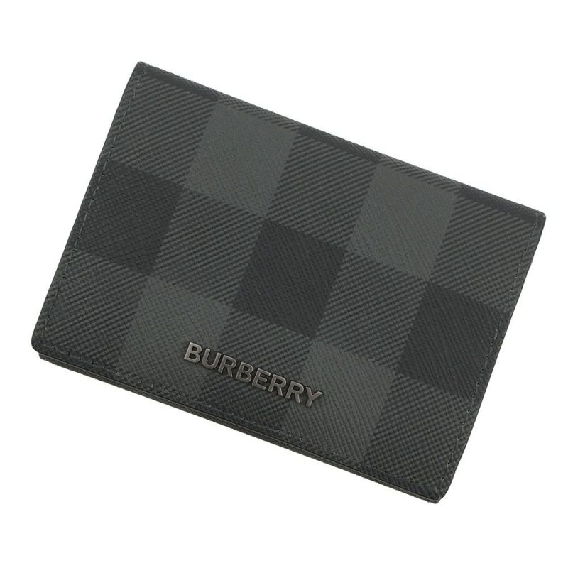 バーバリー 三つ折り財布 チェック柄 コンパクトトウォレット レザー 8062606 BURBERRY