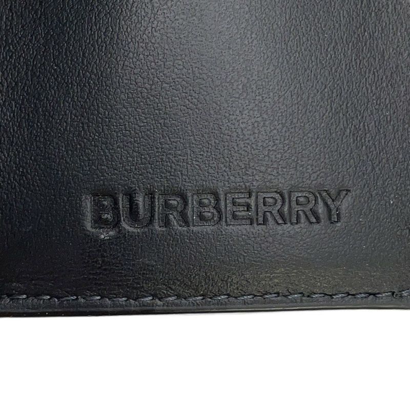 バーバリー 三つ折り財布 チェック柄 コンパクトトウォレット レザー 8062606 BURBERRY