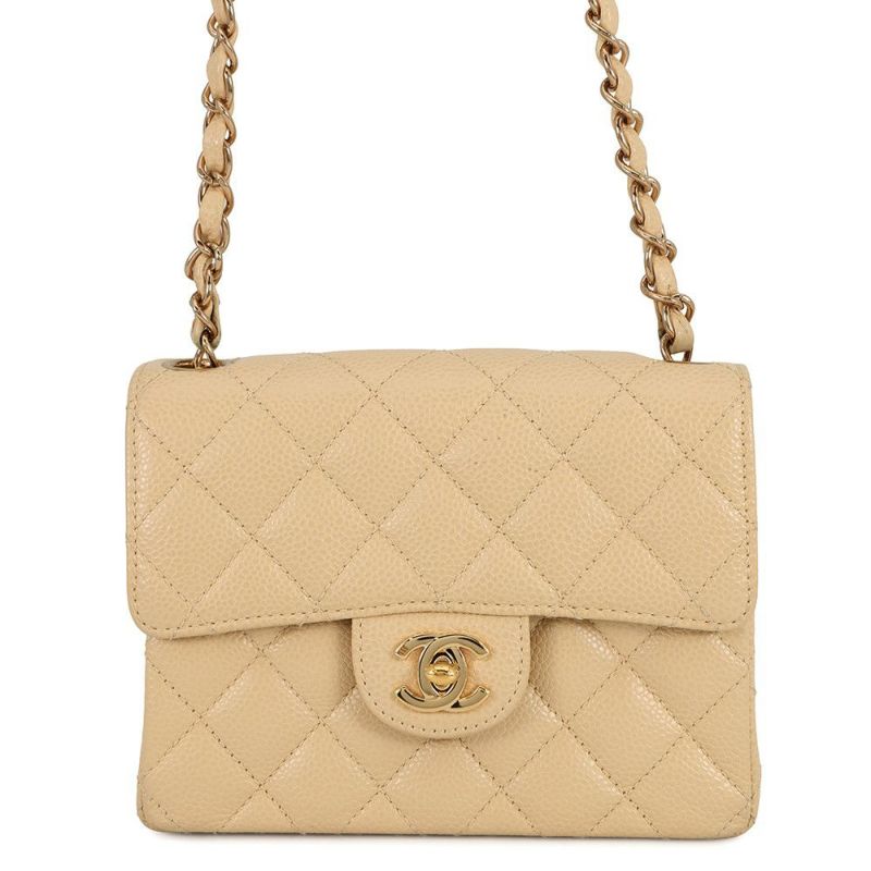 シャネル チェーンショルダーバッグ ミニマトラッセ ココマーク キャビアスキン A35200 CHANEL 黒