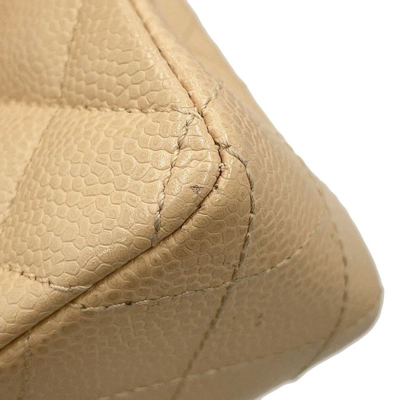 シャネル チェーンショルダーバッグ ミニマトラッセ ココマーク キャビアスキン A35200 CHANEL 黒