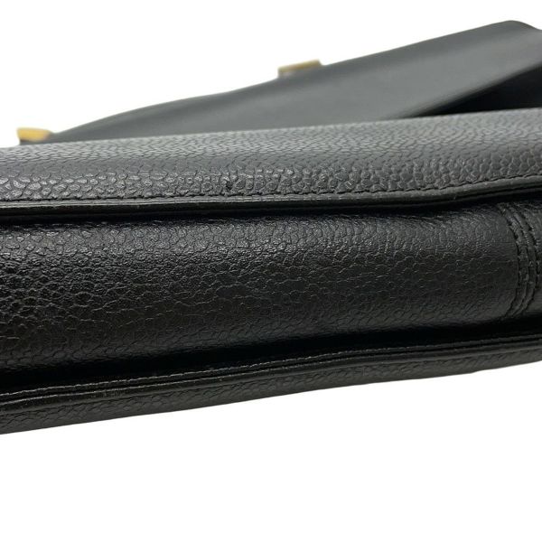 シャネル ビジネスバッグ キャビアスキン CHANEL バッグ ブリーフケース 黒