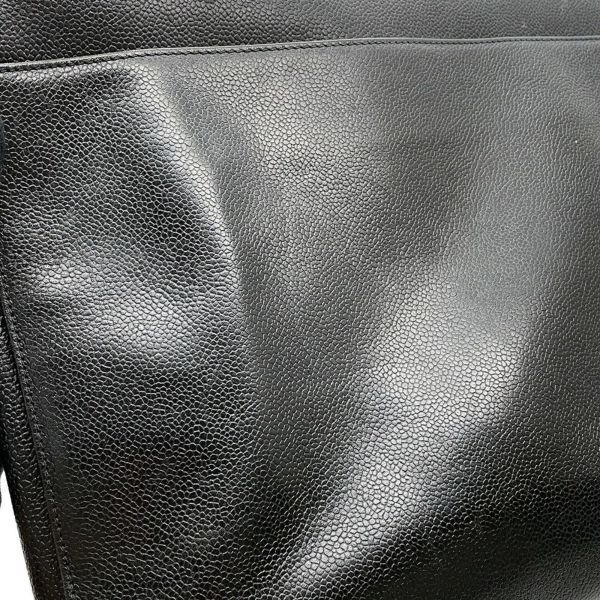 シャネル ビジネスバッグ キャビアスキン CHANEL バッグ ブリーフケース 黒