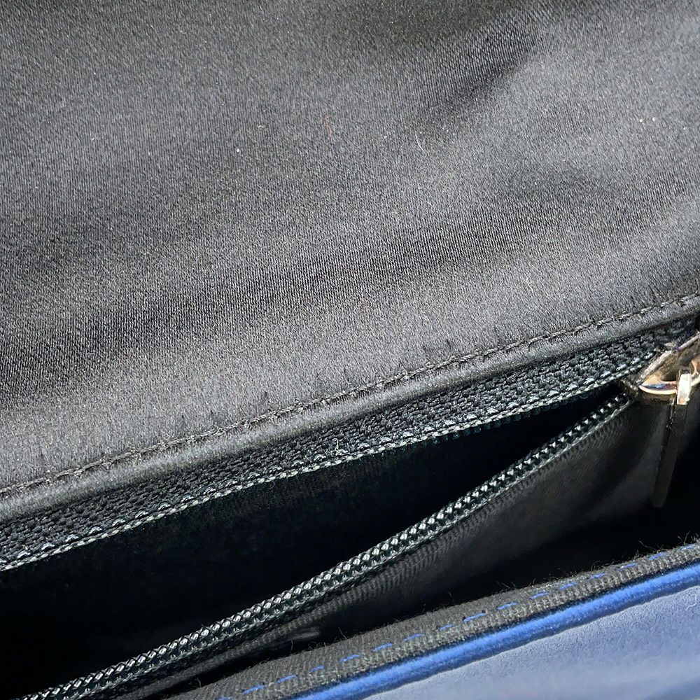 シャネル チェーンショルダーバッグ チョコバー サテン CHANEL ワンショルダー