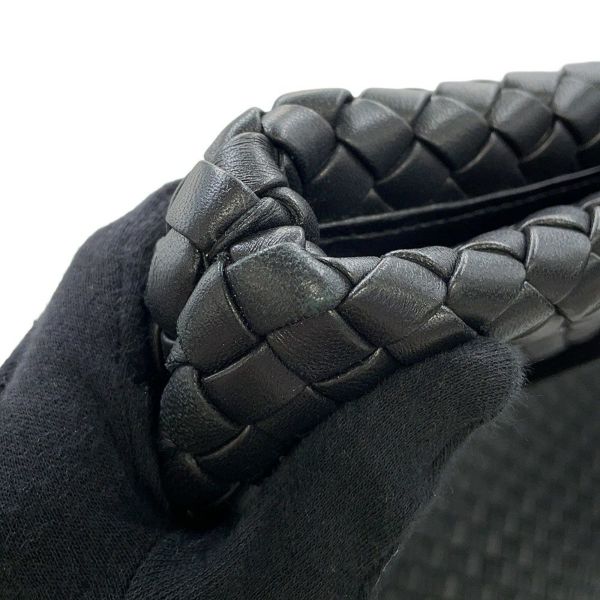 ボッテガヴェネタ トートバッグ イントレチャート スナップ レザー BOTTEGA VENETA 黒