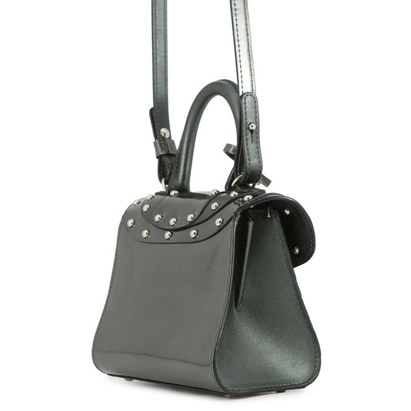 デルヴォー ハンドバッグ ブリヨン アイロン・シールド マイクロ パテント AA0434ARC080KPA Delvaux 2way アウトレット品