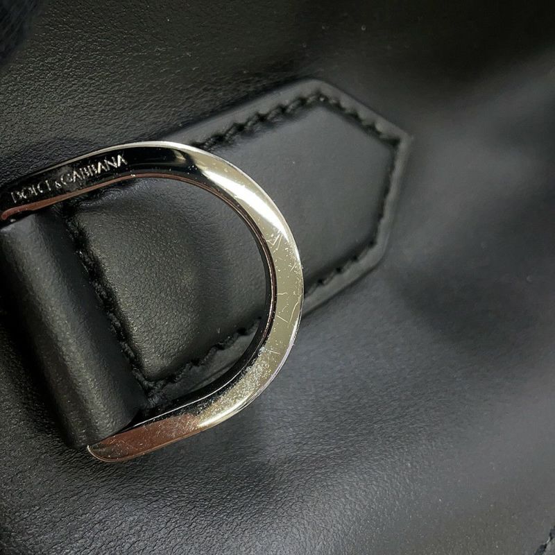 ドルチェ＆ガッバーナ トートバッグ ロゴ ショッピングバッグ レザー BM2154AG218 2way 黒