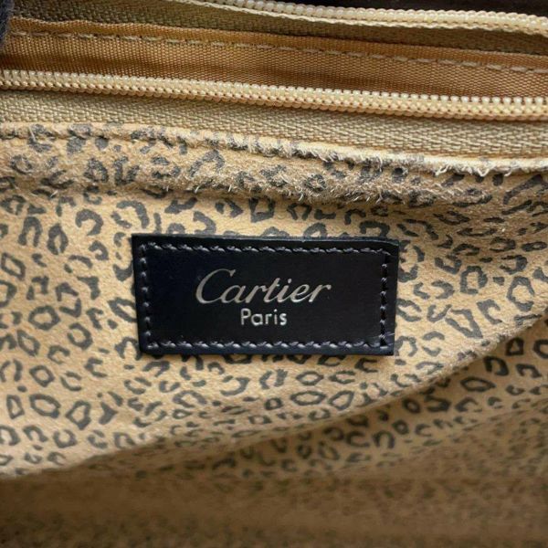 カルティエ チェーントートバッグ パンテール パンサー レザー Cartier バッグ 黒