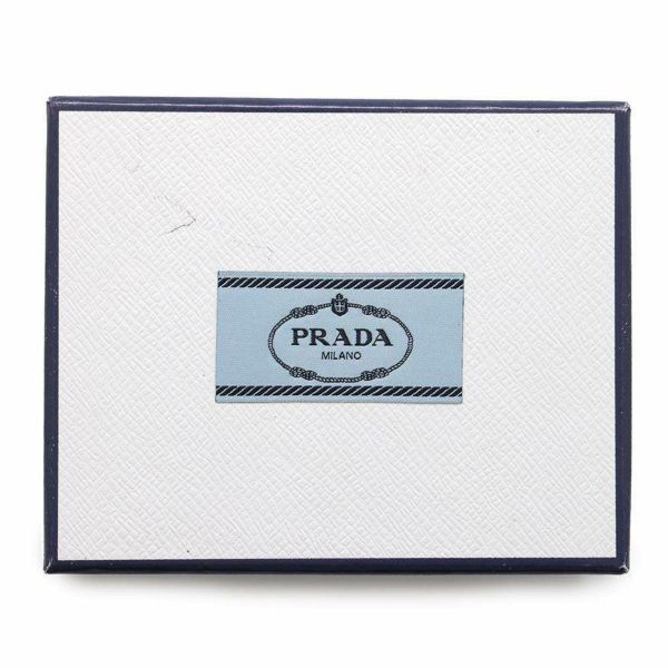 プラダ コインケース トライアングル ミニ レザー 1TL433 PRADA 財布 白