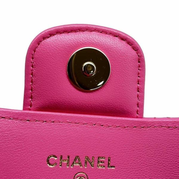 シャネル チェーンアイウェアケース ココマーク マトラッセ ラムスキン CHANEL ポシェット サングラスケース